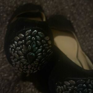 Beautiful faux suade black heels